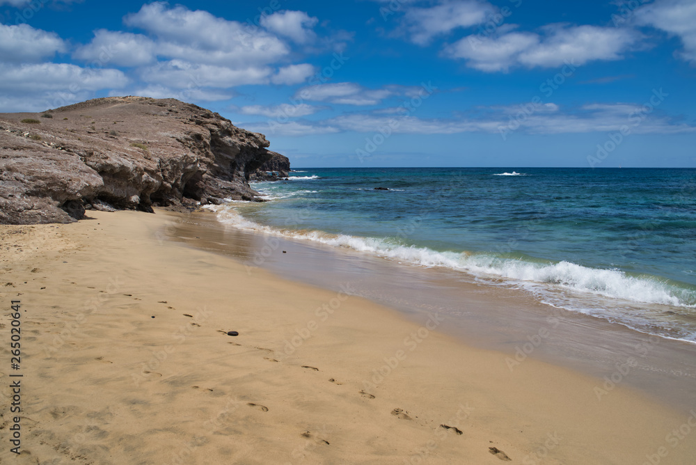 Papagayo beach in Lanzarote, Spain