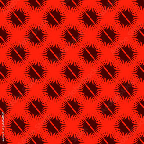 Abstract creative background. Dark pattern on red background. 