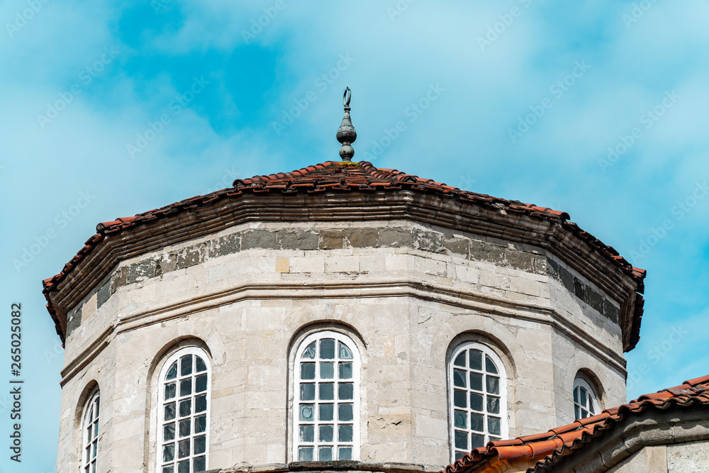 Windows details of the Little Hagia Sophia Museum in Trabzon, Turkey.