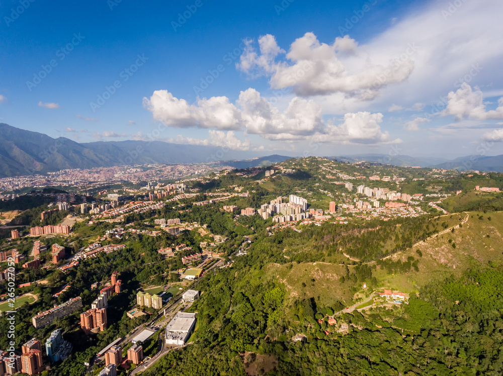 Beautiful view of Caracas in a sunny day