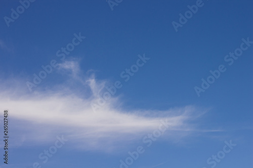 simple nature background landscape of blue sky and white soft cloud