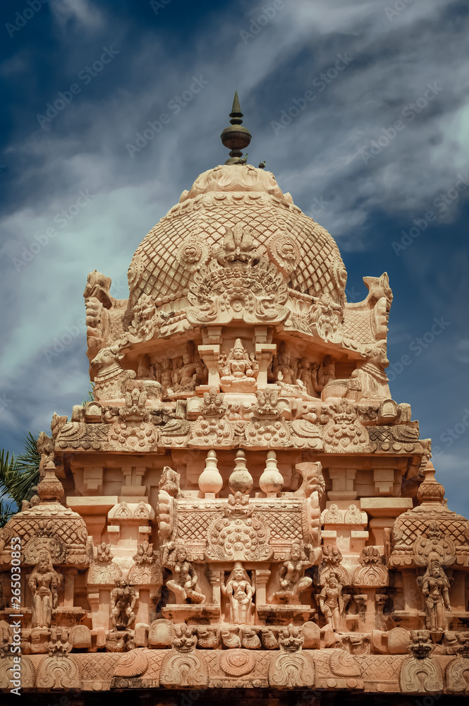 Hindu Temple dedicated to Shiva. South India, Tamil Nadu