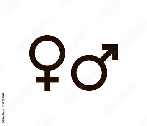 Gender symbol isolated on white background. Gender icon. Vector