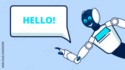 Introducing Robots Flat Vector Banner Template