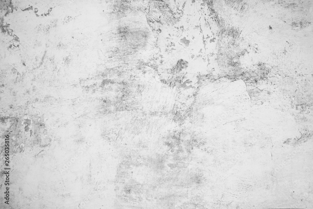 Grunge concrete wall white and grey color for texture vintage background