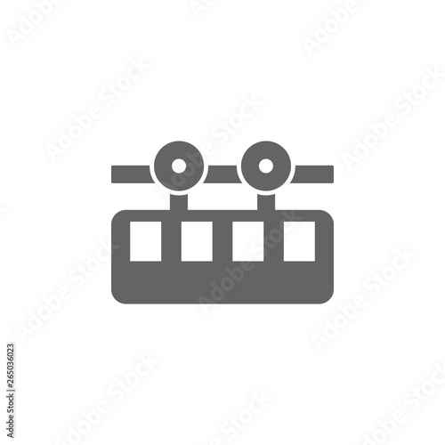 Cable, funicular, ski icon. Element of simple transport icon. Premium quality graphic design icon. Signs and symbols collection icon for websites