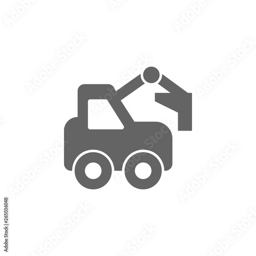 Construction, digger, excavator icon. Element of simple transport icon. Premium quality graphic design icon. Signs and symbols collection icon for websites
