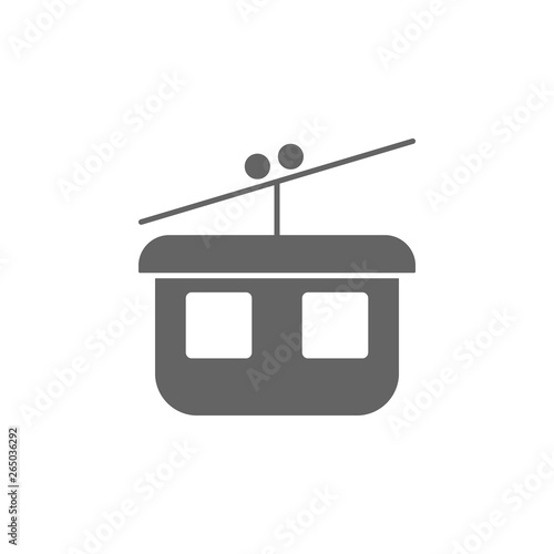 cable car, funicular icon. Element of simple transport icon. Premium quality graphic design icon. Signs and symbols collection icon for websites
