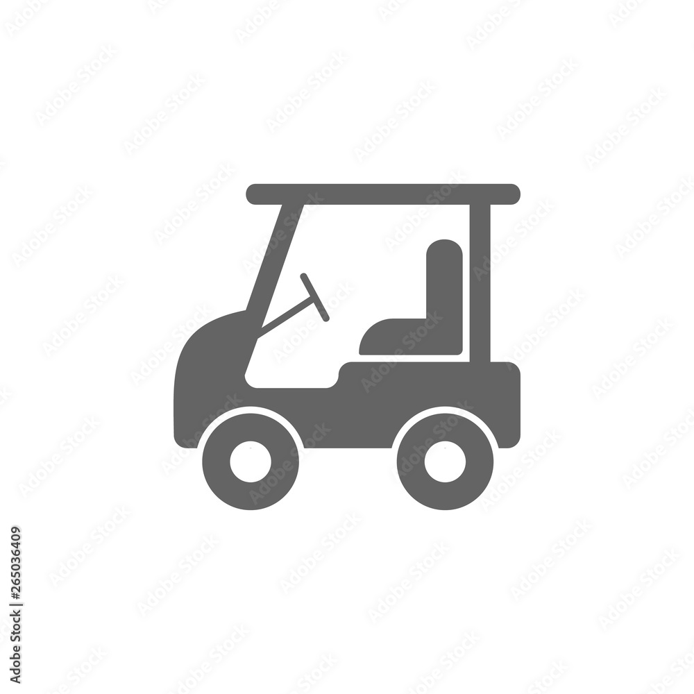 electric golf cart  icon. Element of simple transport icon. Premium quality graphic design icon. Signs and symbols collection icon for websites