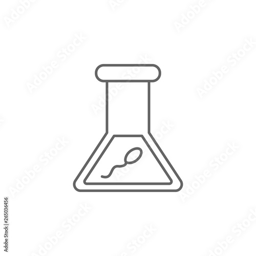 Artificial insemination, flask icon. Element of artificial insemination icon. Thin line icon for website design and development, app development. Premium icon