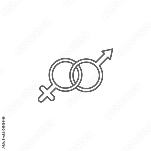 Artificial insemination, sex icon. Element of artificial insemination icon. Thin line icon for website design and development, app development. Premium icon