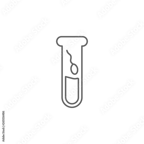 Artificial insemination, flask icon. Element of artificial insemination icon. Thin line icon for website design and development, app development. Premium icon