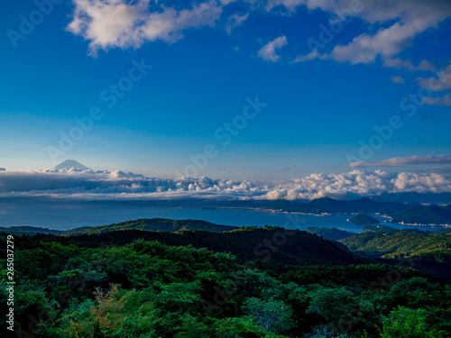 【静岡県伊豆半島】だるま山高原レストハウスからの眺望【富士山・夏】
