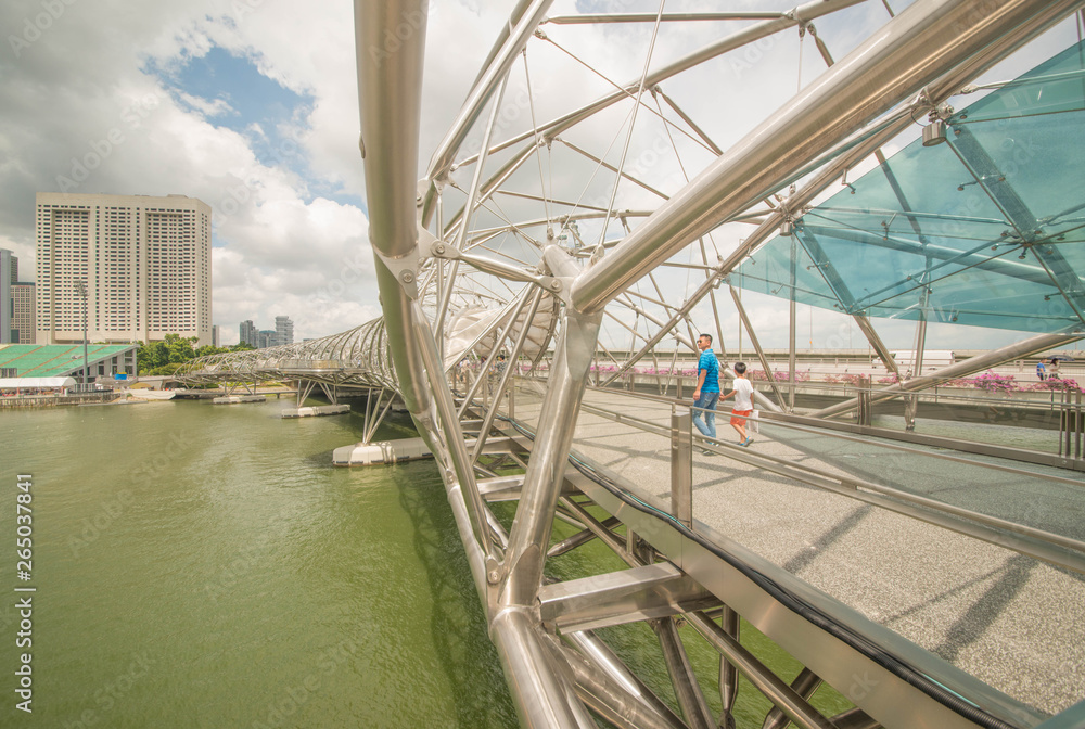 Naklejka premium Marina Bay Sands in Singapore.