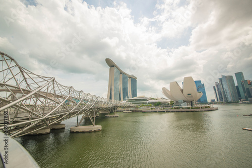 Obraz na płótnie Marina Bay Sands in Singapore. w salonie