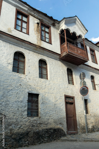 Nineteenth century houses in historical town of Shiroka Laka, Smolyan Region, Bulgaria