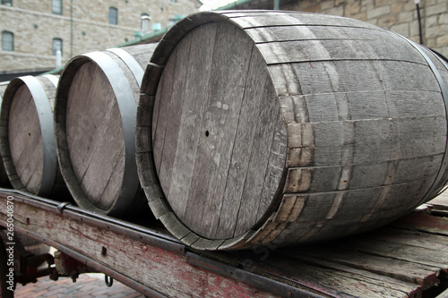 Barrels on the wagon wheel