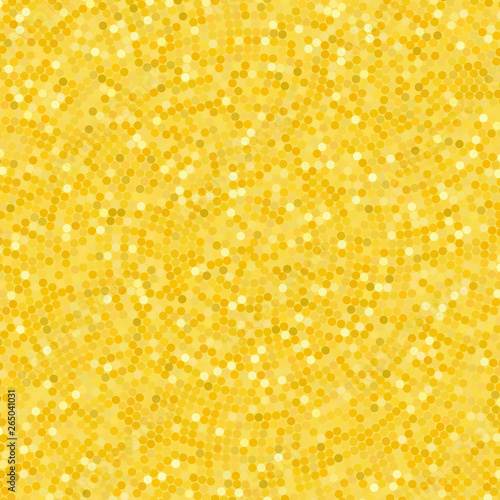 Simple background consisting of small yellow circles, vector illustration