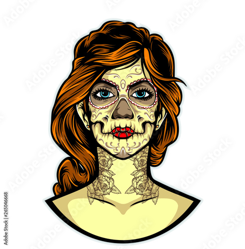 Sugarskull Tattoo Vector