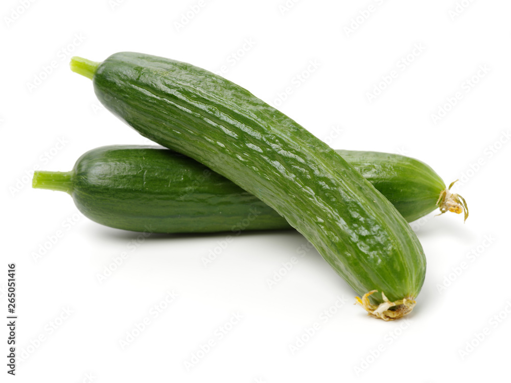 Lebanese Cucumber isolated on white background Lebanese Cucumber isolated on white background