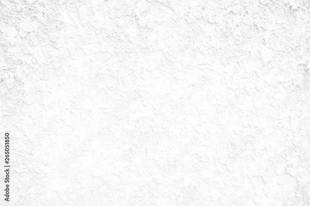 White Cool Stucco Wall Texture Background.