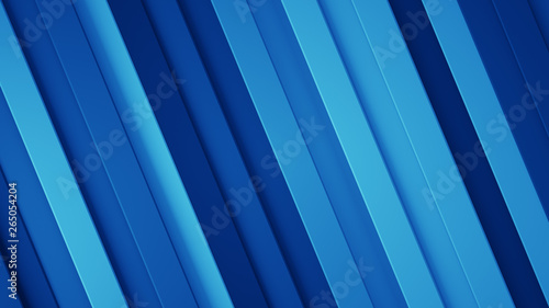 Blue background with diagonal stripes 3D rendering