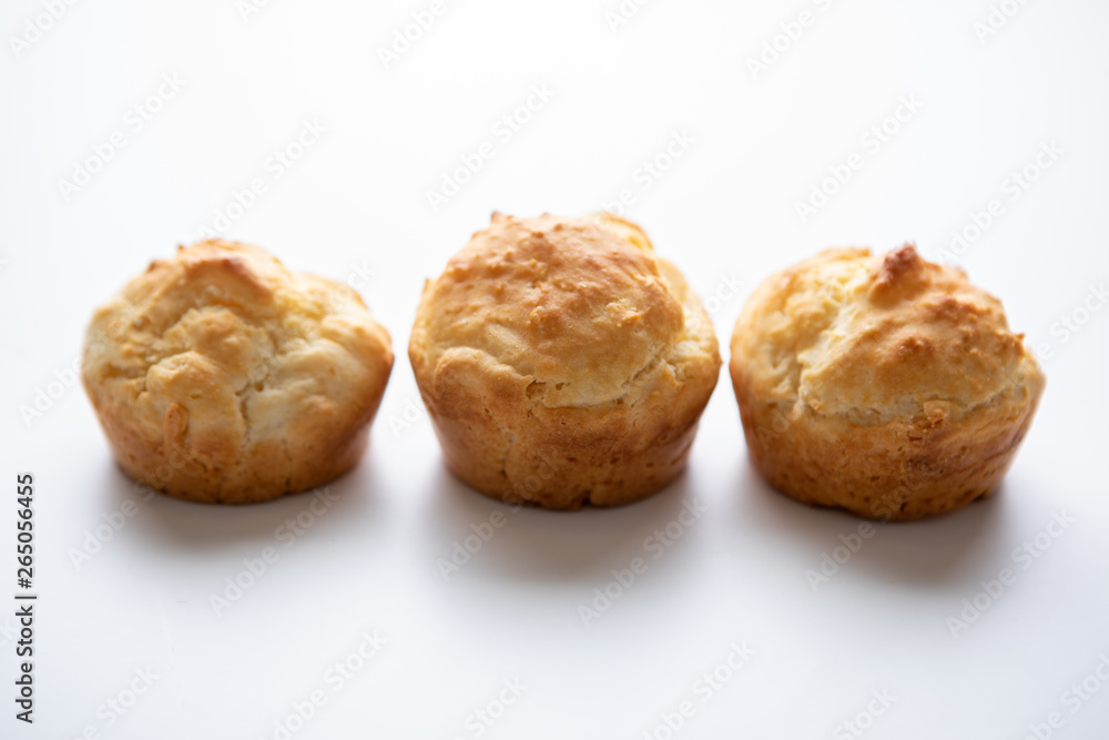 Food Prepared Baking Baked Soda Tea Biscuits Isolated White Background Food Prepared Baking Baked Soda Tea Biscuits Isolated White Background