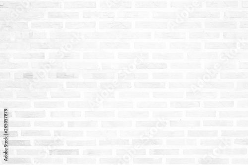 White Brick Wall Texture Background.