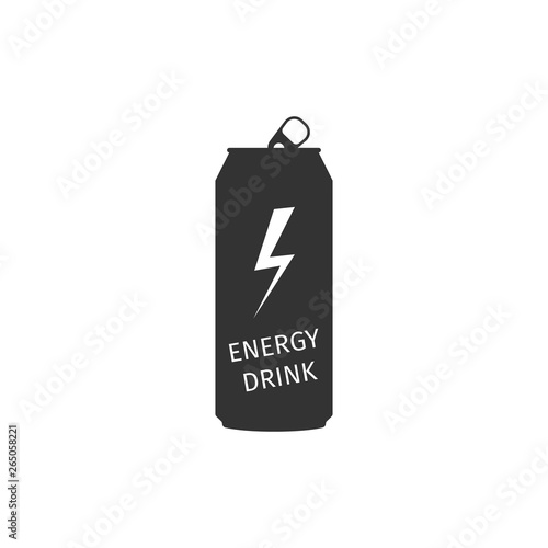 Energy drink icon isolated. Flat design. Vector Illustration