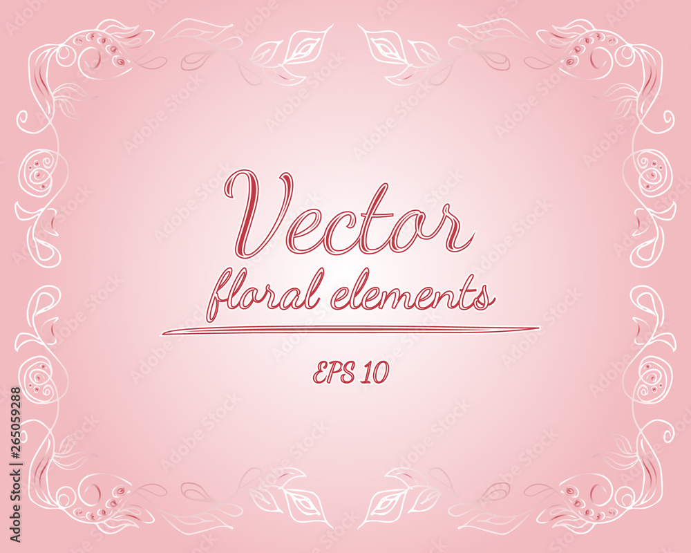 Wreath of roses or peonies flowers and branches with azalea, pale pink and white colors. Floral frame design elements for invitations and greeting cards. Hand drawn illustration. Line art. Sketch. Wreath of roses or peonies flowers and branches with azalea, pale pink and white colors. Floral frame design elements for invitations and greeting cards. Hand drawn illustration. Line art. Sketch.