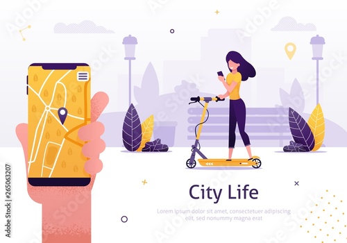 Scooter Sharing and Rent Service for Mobile App
