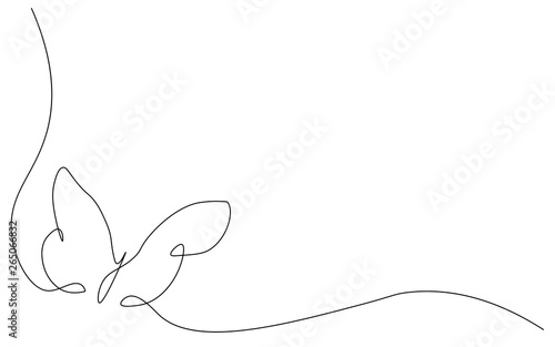 Wallpaper Mural Butterfly isolated on white background vector illustration Torontodigital.ca