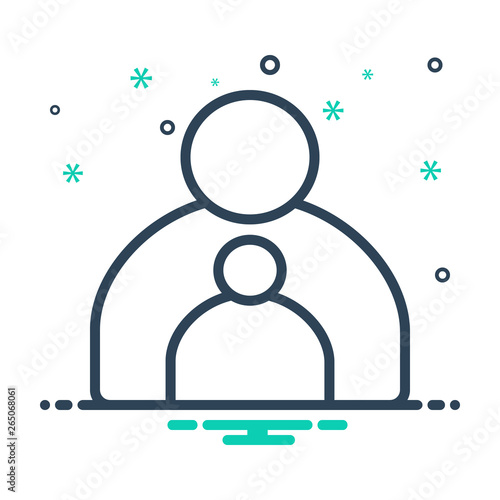 Mix line icon for parental