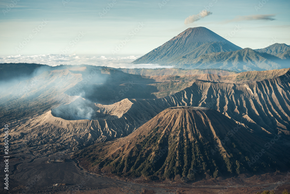 mount Bromo morning sunrise,famous travel location in Indonesia