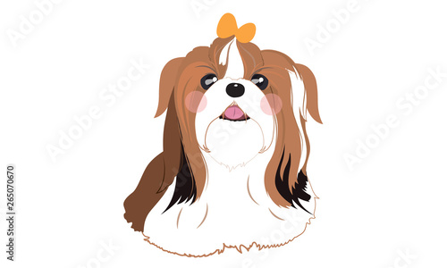 cute dogs cartoon vector