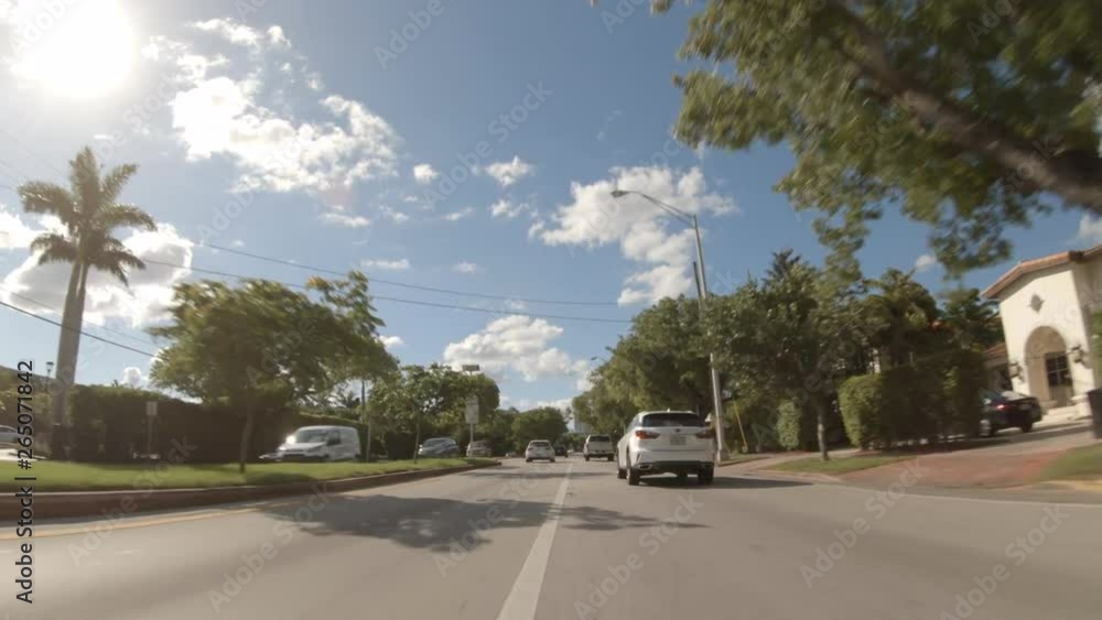 Driving Miami Beach Alton Road summer vibes Driving Miami Beach Alton Road summer vibes