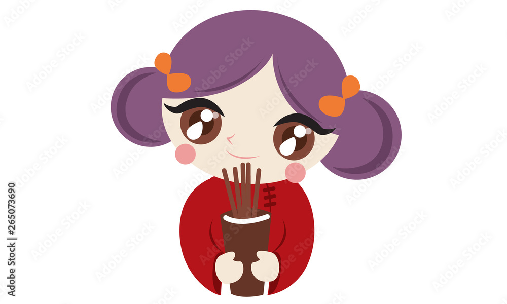 Cute girls Horoscope concept Cute girls Horoscope concept