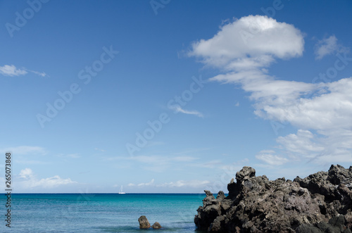 Rocks of Waialea beach