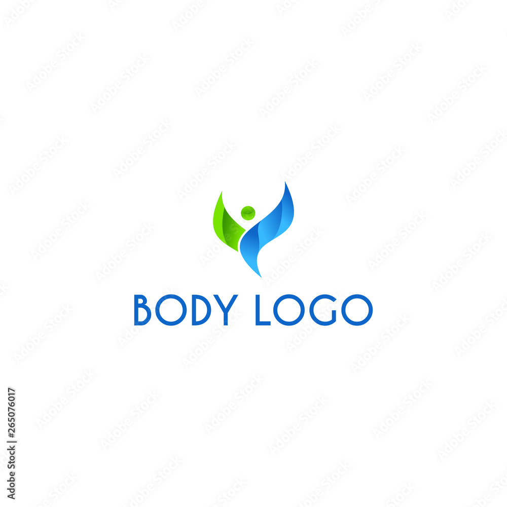 Obraz premium nature body logo and vector