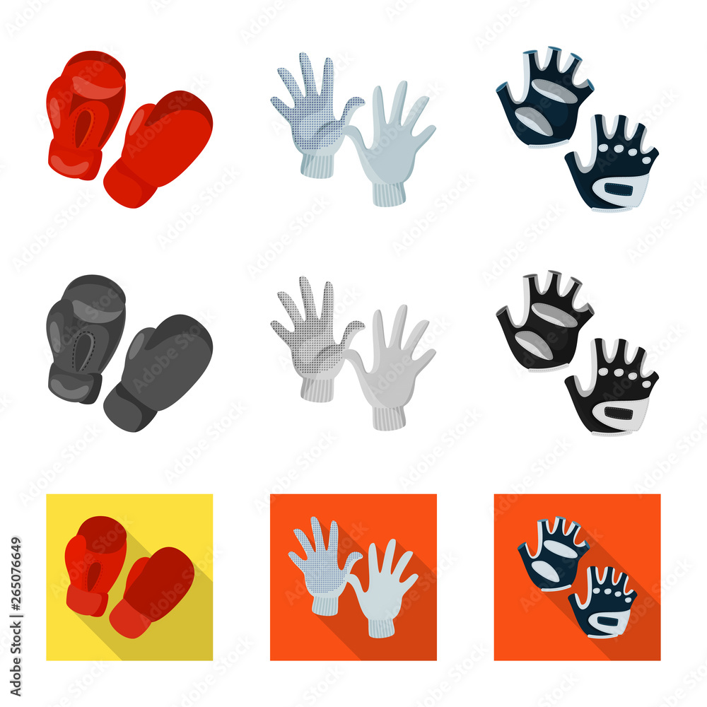 Fototapeta premium Vector illustration of silhouette and safety sign. Set of silhouette and comfort stock vector illustration.