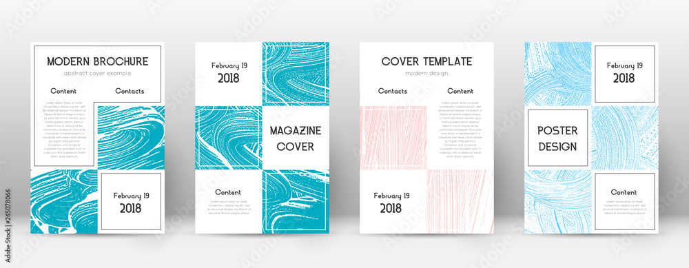 Cover page design template. Business brochure layo