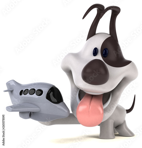 Fun dog - 3D Illustration