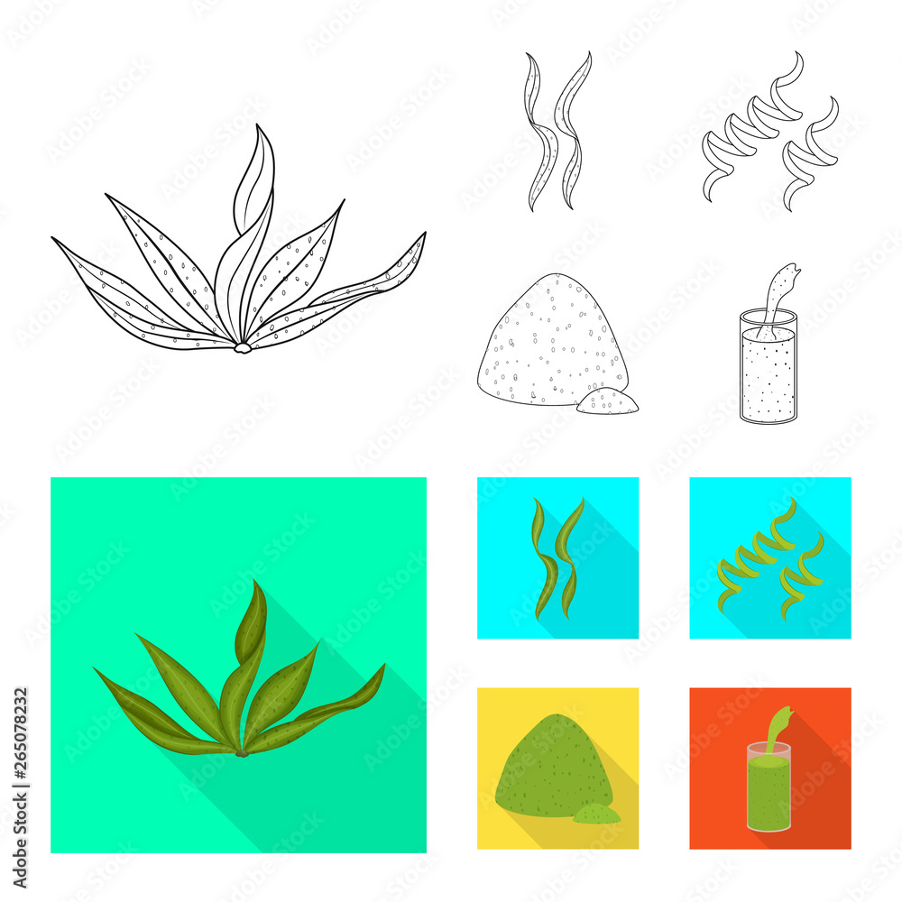 Vector design of protein and sea sign. Set of protein and natural vector icon for stock. Vector design of protein and sea sign. Set of protein and natural vector icon for stock.