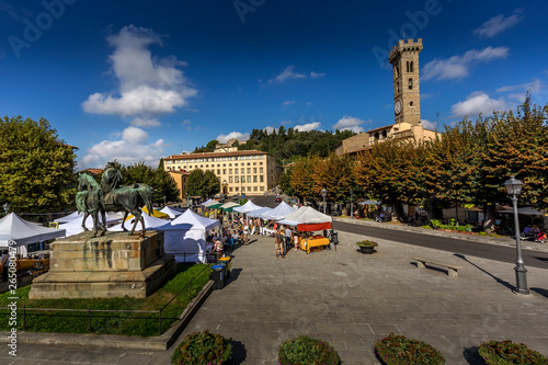 Market in Mino Square, Fiesole photo