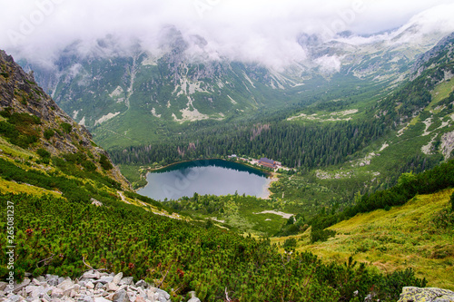 Beautiful Poprad lake in Slovakia in Europe