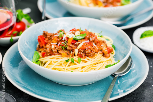  Traditional Italian spahgetti Bolognaise