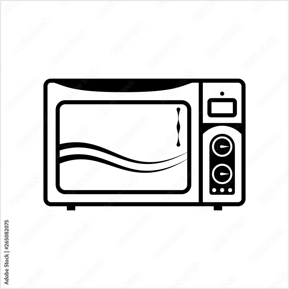 Fototapeta premium Microwave Icon, Microwave