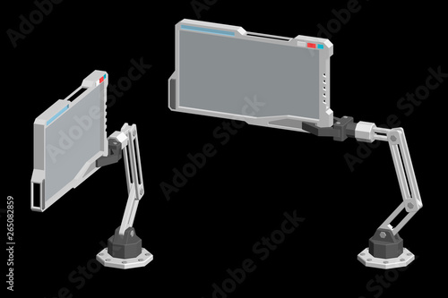 Robotic arm with futuristic...