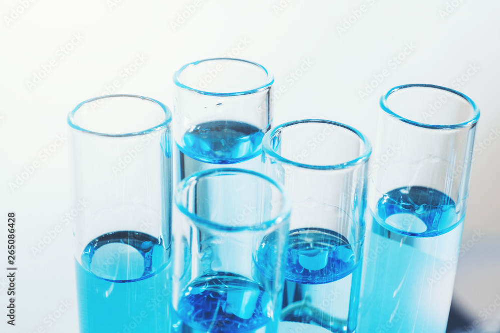 Glass laboratory chemical test in lap room. Science concept Glass laboratory chemical test in lap room. Science concept