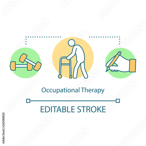 Occupational therapy concept icon